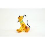 Swarovski Walt Disney - Cut Topaz Crystal Figurine ' Mickey and Friends ' - Pluto - Colour.