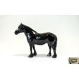 Beswick Horse Figure ' Dales Pony ' Black Gloss ' Maisie ' Model No 1671. Designer A.