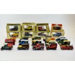 Collection of Matchbox Boxed Cars including Colmans Mustard 1922,, Liptons Tea 1927 Talbot,,