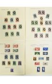 Selection of 1952 QE2" Coronation stamp issues. Several pairs. Mostly used.