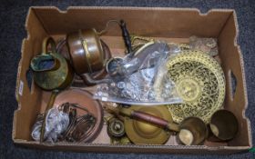 Box of Assorted Metalware.