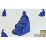 Royal Doulton Blue Glaze Figure of The Madonna of The Square by Phoebe Stabler,