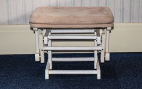 Rocking Stool Small stool with padded ch