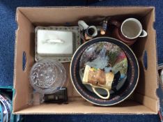 Box of Assorted Pottery including Minton