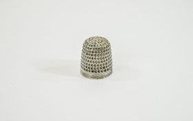 Charterhouse Mint Silver Thimble, in ori