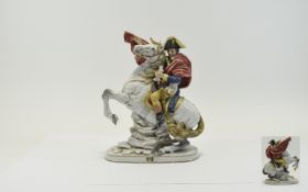 Napoleon on Horseback - Hand Painted and