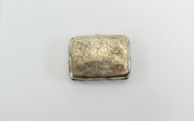 Small Silver Cigarette Case with chased