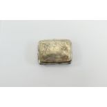 Small Silver Cigarette Case with chased