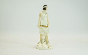 Royal Doulton Figure Cream and gilt glaz