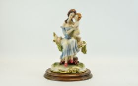 Capodimonte Style Hand Painted Figure Gr