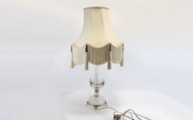 A Modern Elegant Cut Glass Table Lamp, S