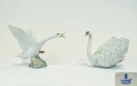 Lladro Bird Figures ( 2 ) Comprises 1/ S