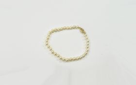 Cultured Pearl Bracelet with 9ct Gold Cl