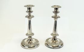 Victorian Pair of Fine Silver Plated Cir