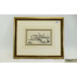 Mid Victorian - Superb Pencil / Drawing