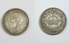 George V Silver Crown - Date 1927, High Grade Coin, Desirable Collectors Coin,