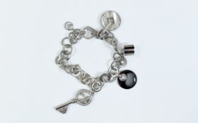 Designer Emporio Armani Charm Bracelet.