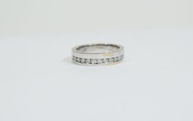 18ct White Gold and Diamond Eternity Ring. Diamond weight 0.5 ct.