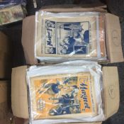 Two Boxes Of Comics " The Magnet " Mostly 1920's And 30's.