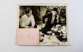 Spencer Tracy Film Star Autograph on page 'Pencil'. 1940's.