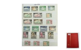 Impressive, well laid out A5 8 page stamp stock book containing many mint Commonwealth and