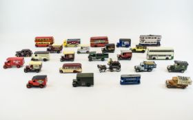 Collection Of Toy Cars and Vans Approx 21 items in total to include National Trust van,