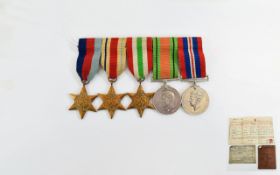 World War II Set of Military Medals ( 5 ) In Total, Awarded to A.H. Southern, Royal Artillery. R.A.