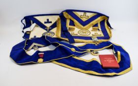 Collection of Masonic Items including medals.