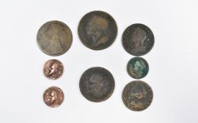 Collection of Antique Copper Coins.