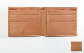 Rolex Leather - Combined Wallet / Car Holder. Unused Condition with Rolex Box.