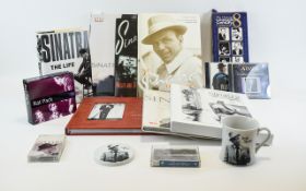 Frank Sinatra collection Of Memorabilia Comprising Hardback Books, Music CD's & Tapes,