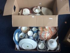 Two Boxes of Assorted Pottery and China.