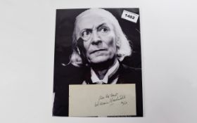 William Hartnell -Dr Who- No 1 Autograph on page 1950