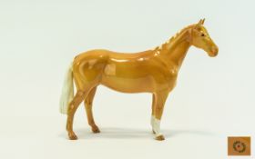 Beswick Horse Figure ' Huntsman Horse ' Model No 1484, Palomino Colour way. Designer A.