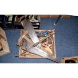 Mixed Lot Of Old Woodworking Hand Tools