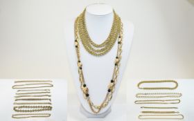 Very Good Collection of Gold Plated - Nice Quality Jewellery, Includes Necklaces, Bracelets,
