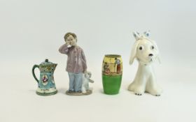 Small Collection Of Ceramics To include Royal Doulton Series Ware vase, Sylvac dog figure, small jug