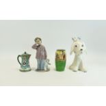 Small Collection Of Ceramics To include Royal Doulton Series Ware vase, Sylvac dog figure, small jug