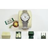 Gents Stainless Steel Rolex Oyster Perpetual Date Bracelet Watch Circa 1999, REF.