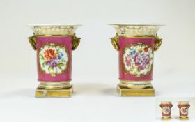 Coalport - Attractive 19th Century Pair