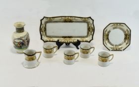 Noritake .Part Set To Include Tray, 4 De