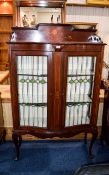 Art Nouveau Edwardian Mahogany Display U