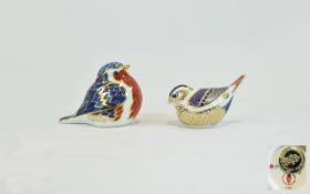 Royal Crown Derby Pair of Paperweights.