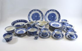 Heathcote China Blue and White 28 Piece