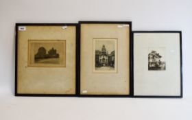 Collection Of Prints and Etchings. Three