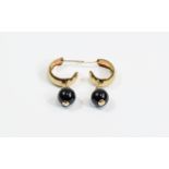 Pair of 9ct Gold Hoop Earrings.