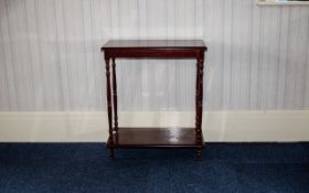Reproduction Hall Table with lower shelf