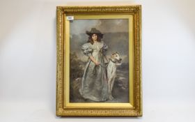 Robert Sauber Print In Ornate Gilt frame