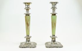 A Mid 20th Century Pair of Silver Plated