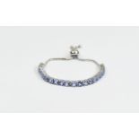 Tanzanite Adjustable Bracelet, a single